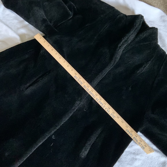 Searle Blatt made in USA FAUX FUR swing coat one size fits most mouton style - Picture 11 of 12